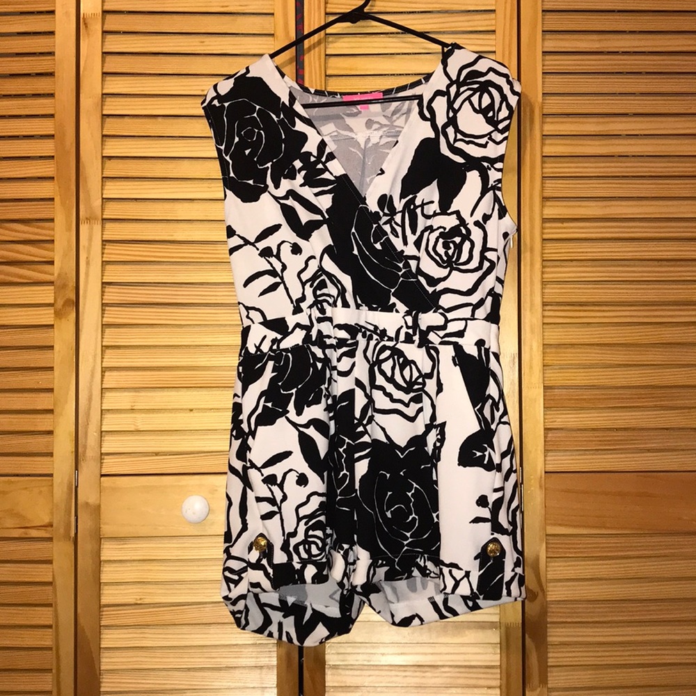 Black and White Romper